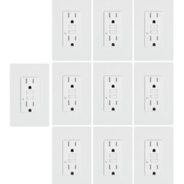 GFCI outlet 15A TR self testing 10pack