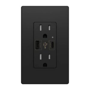 USB C outlet 4.8A Black